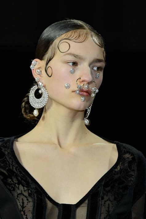 Givenchy Fall 2015 Face Jewelry 